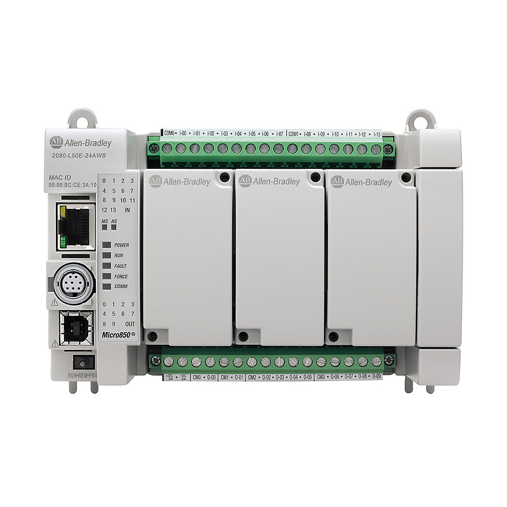 Allen-Bradley Micro850 24 I/O ENet/IP Controller 2080-L50E-24AWB 2080-L50E-24AWB
