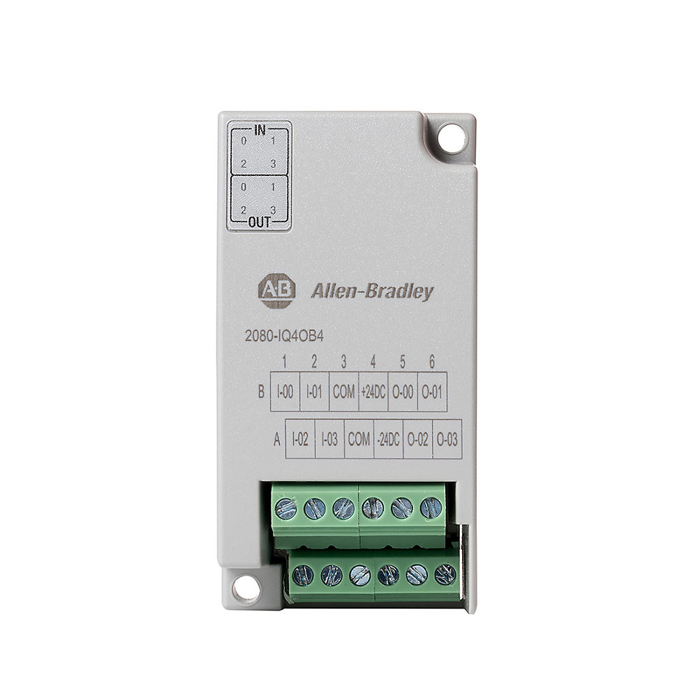 Allen-Bradley Micro800 8 Point Digital Combo (Source) 2080-IQ4OB4 2080-IQ4OB4