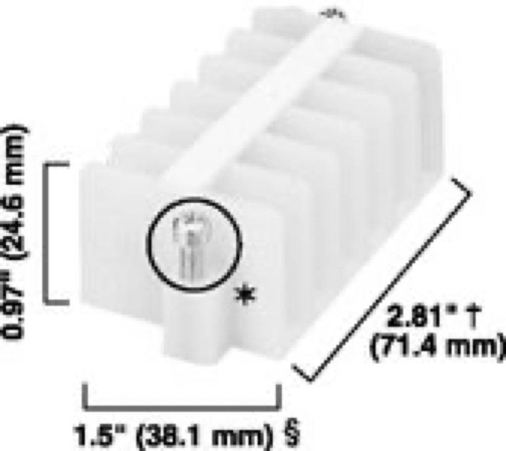 Allen-Bradley TERM BLCK PNL MTD 6P 25A WHT 1492-HJ86 1492-HJ86