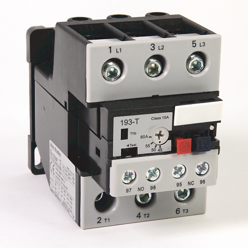Allen-Bradley 45-60 A IEC Bimetallic Overload Relay 193-T1DC60 193-T1DC60