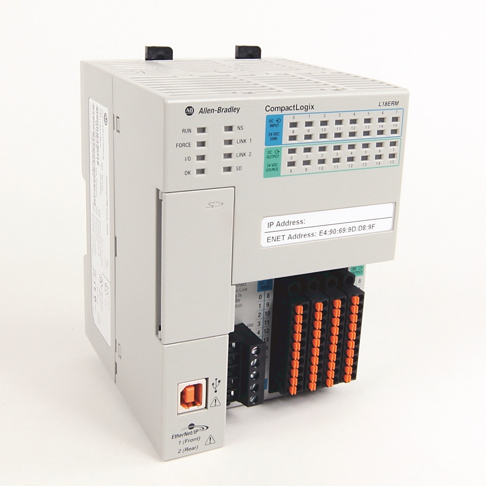 Allen-Bradley CompactLogix L18 512KB Ctlr-Motion 1769-L18ERM-BB1B 1769-L18ERM-BB1B