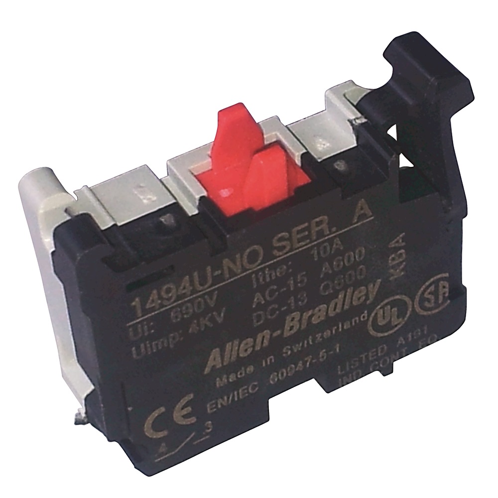 Allen-Bradley 1494U 10A N.C. Auxiliary Contact 1494U-NC 1494U-NC
