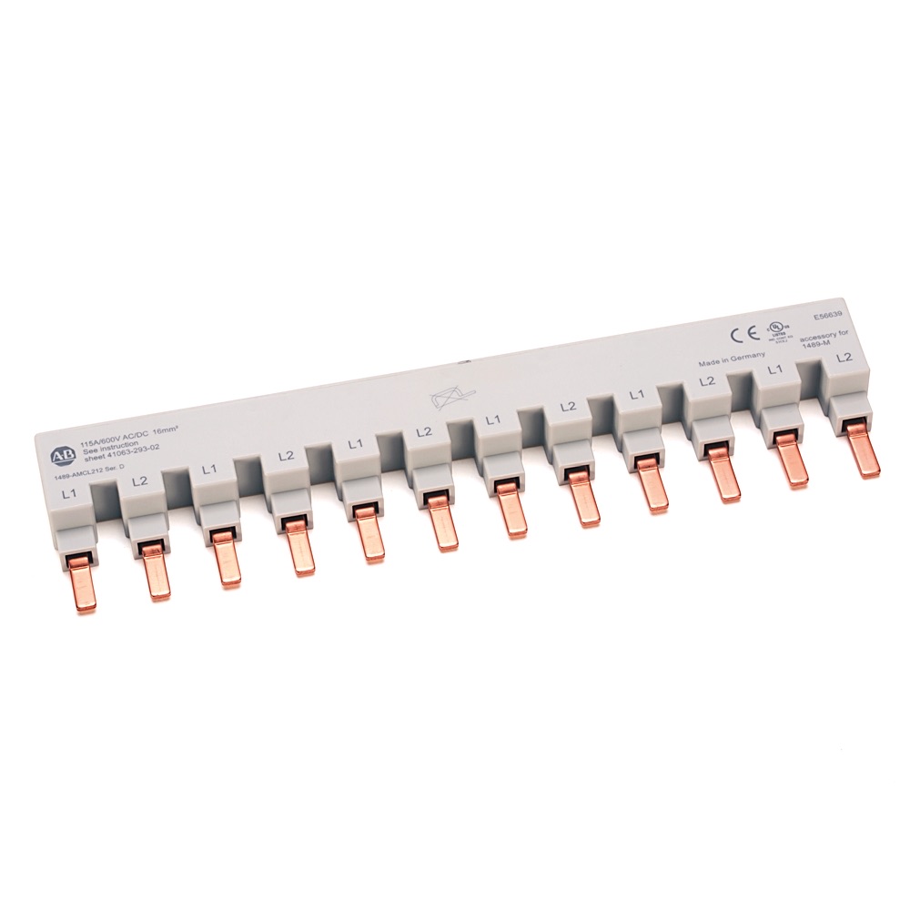 Allen-Bradley MCB Bus Bar Accessory 2 phase 1489-AMCL212 1489-AMCL212