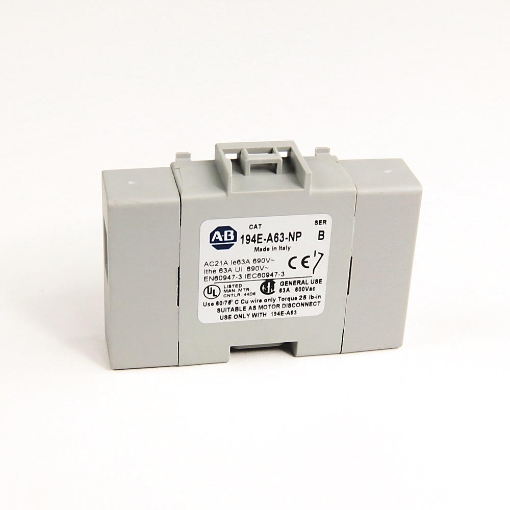 Allen-Bradley ADDITIONAL POLE 63A 194E-E63-NP 194E-E63-NP