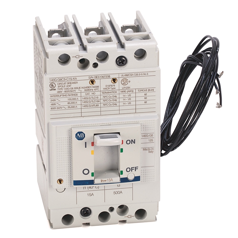 Allen-Bradley 140G 125A Frame Molded Case Ckt-Bkr 140G-G6C3-C16 140G-G6C3-C16
