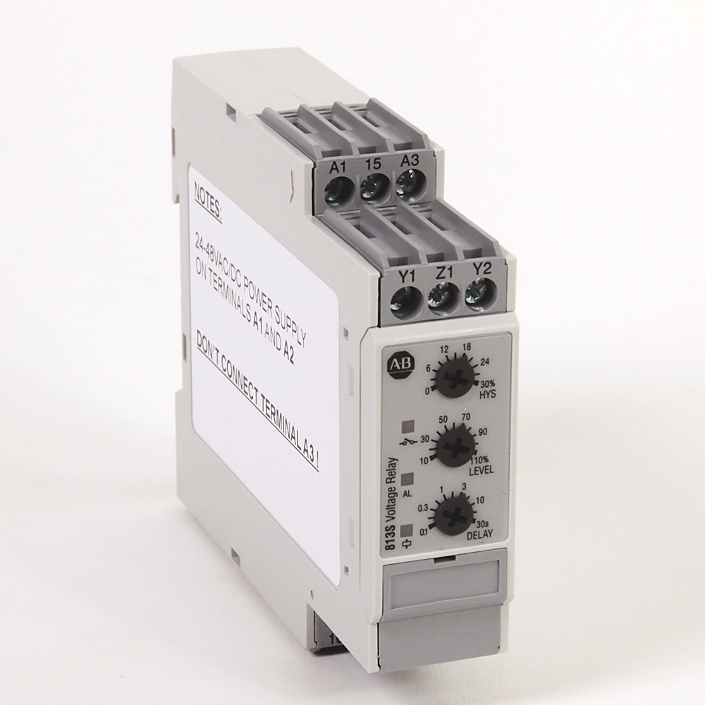 Allen-Bradley Machinealert 813S 1-Phase Voltage Relay 813S-V1-500V-48 813S-V1-500V-48