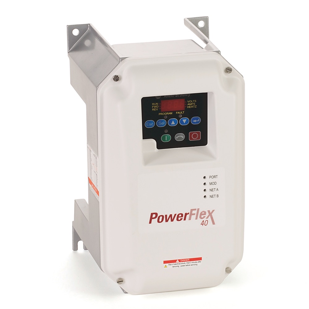 Allen-Bradley PowerFlex 40 2.2 kW (3 Hp) AC Drive 22B-E4P2C104 22B-E4P2C104