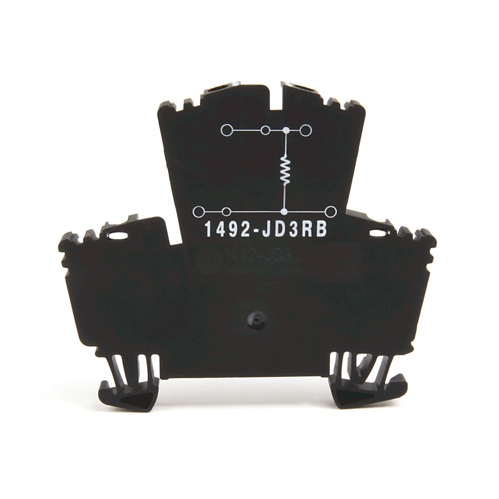 Allen-Bradley IEC 2-Ckt Feed-Through Blk,Resistor,4mm 1492-JD3RB472 1492-JD3RB472