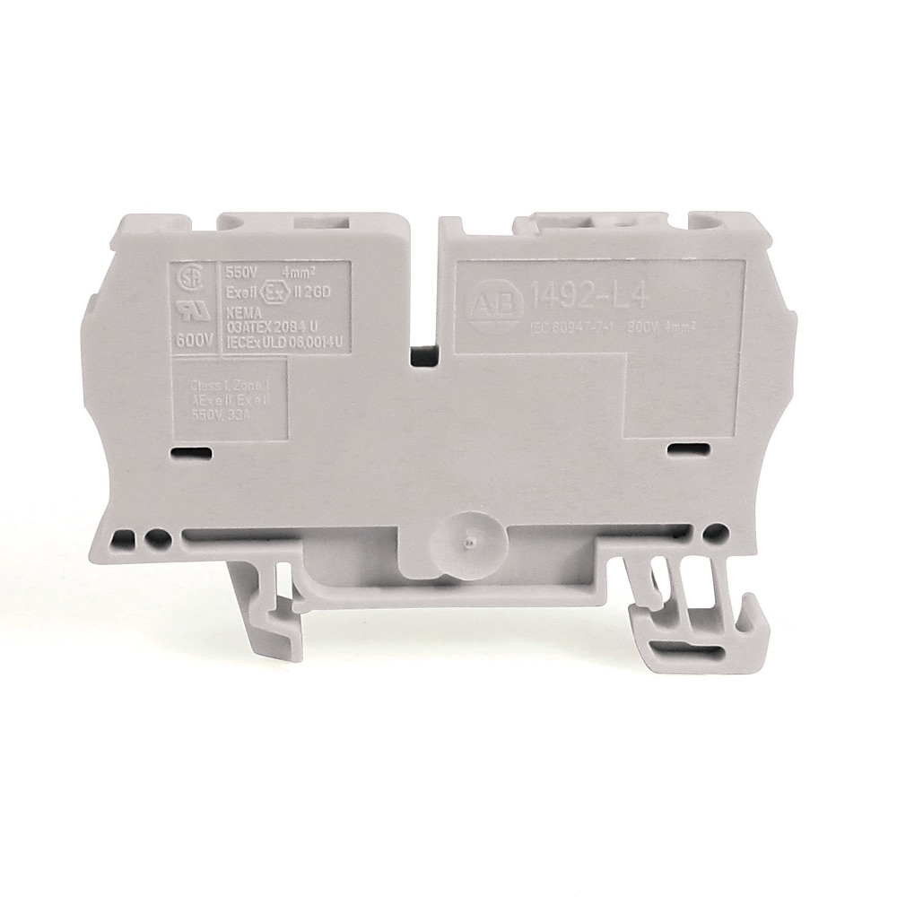 Allen-Bradley IEC Term Blck 6.1x62x35.7mm Spr Clp 1492-L4-W 1492-L4-W