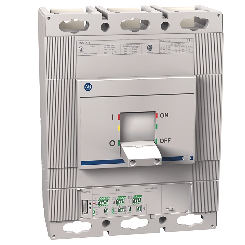 Allen-Bradley 140G 630A Frame Molded Case Ckt-Bkr 140G-M0H3-D63 140G-M0H3-D63
