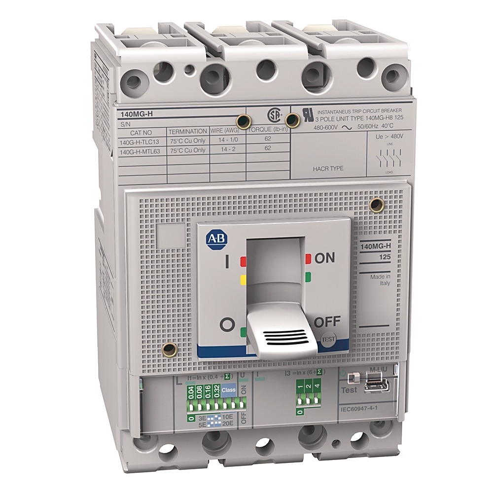 Allen-Bradley 140MG 100A H Frame Mtr Protection Ckt-Br 140MG-H8E-D10 140MG-H8E-D10