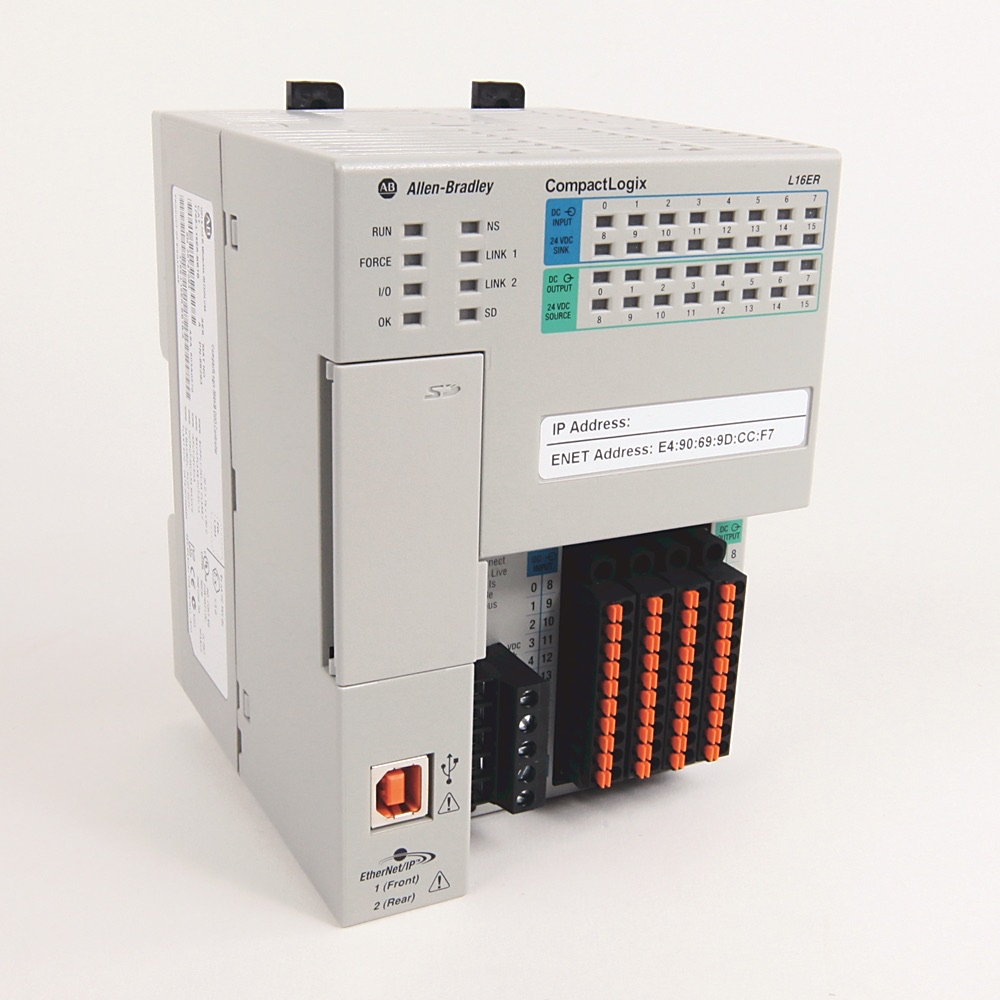 Allen-Bradley CompactLogix L16 384KB Ctlr 1769-L16ER-BB1B 1769-L16ER-BB1B