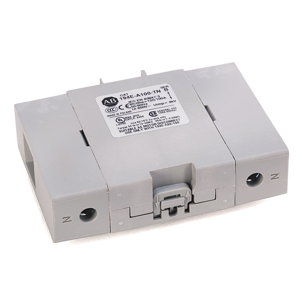 Allen-Bradley 194E Type A 80/100A Neutral Terminal 194E-A100-TN 194E-A100-TN