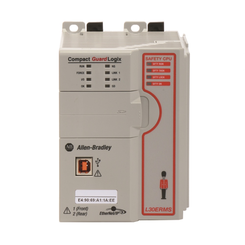 Allen-Bradley Compact GuardLogix CPU, L38ERMS, 5M/1.5M 1769-L38ERMS 1769-L38ERMS