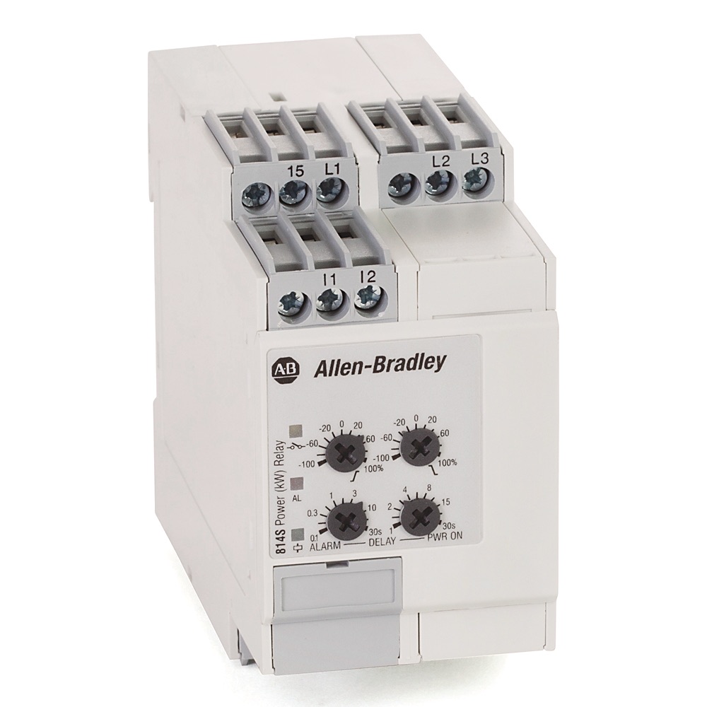 Allen-Bradley MachineAlert Power Monitoring Relay 814S-W3-480V-10A 814S-W3-480V-10A