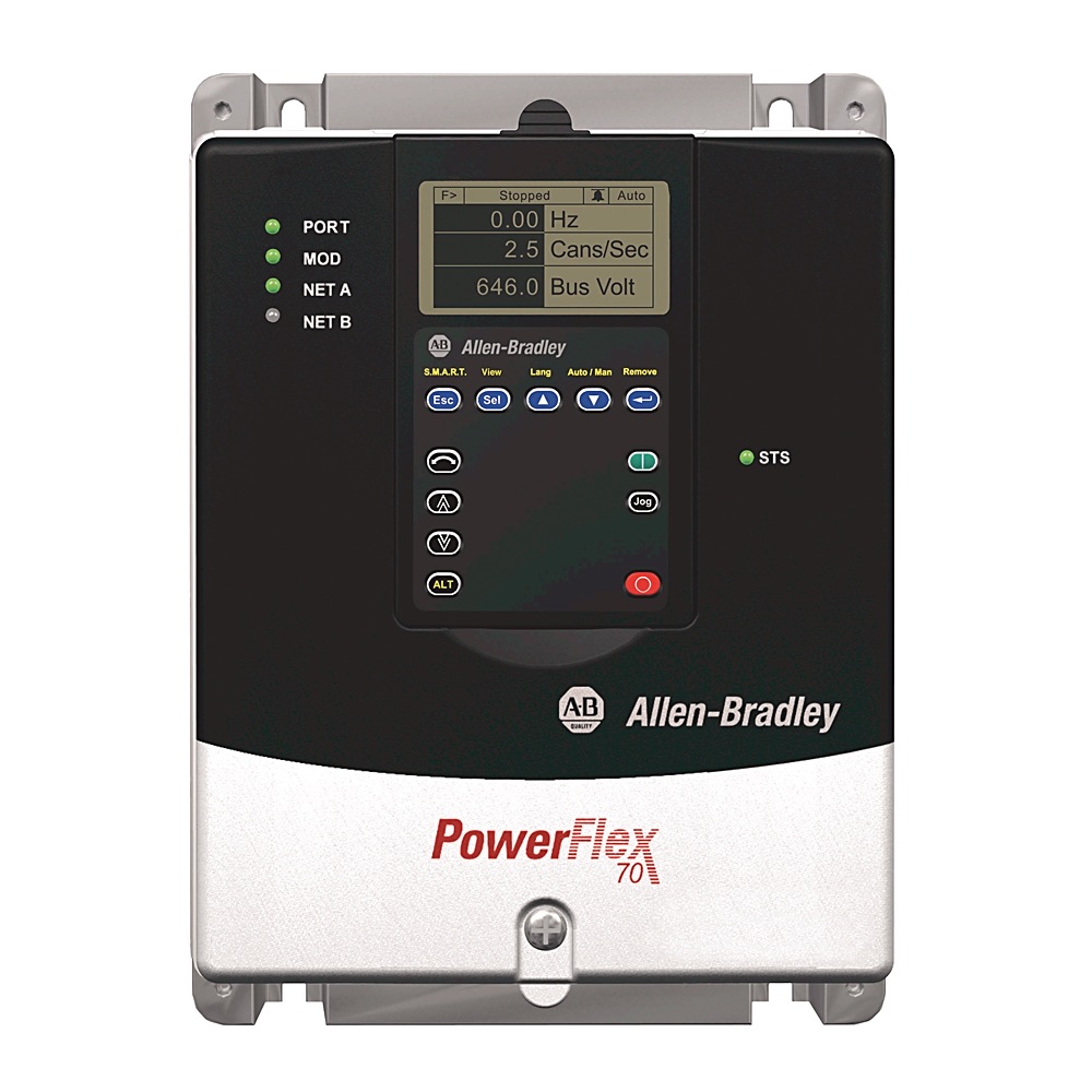 Allen-Bradley PowerFlex 70 AC Drive 6.8 A at 2 Hp 20A 20AB6P8A0AYYNNC0 20AB6P8A0AYYNNC0
