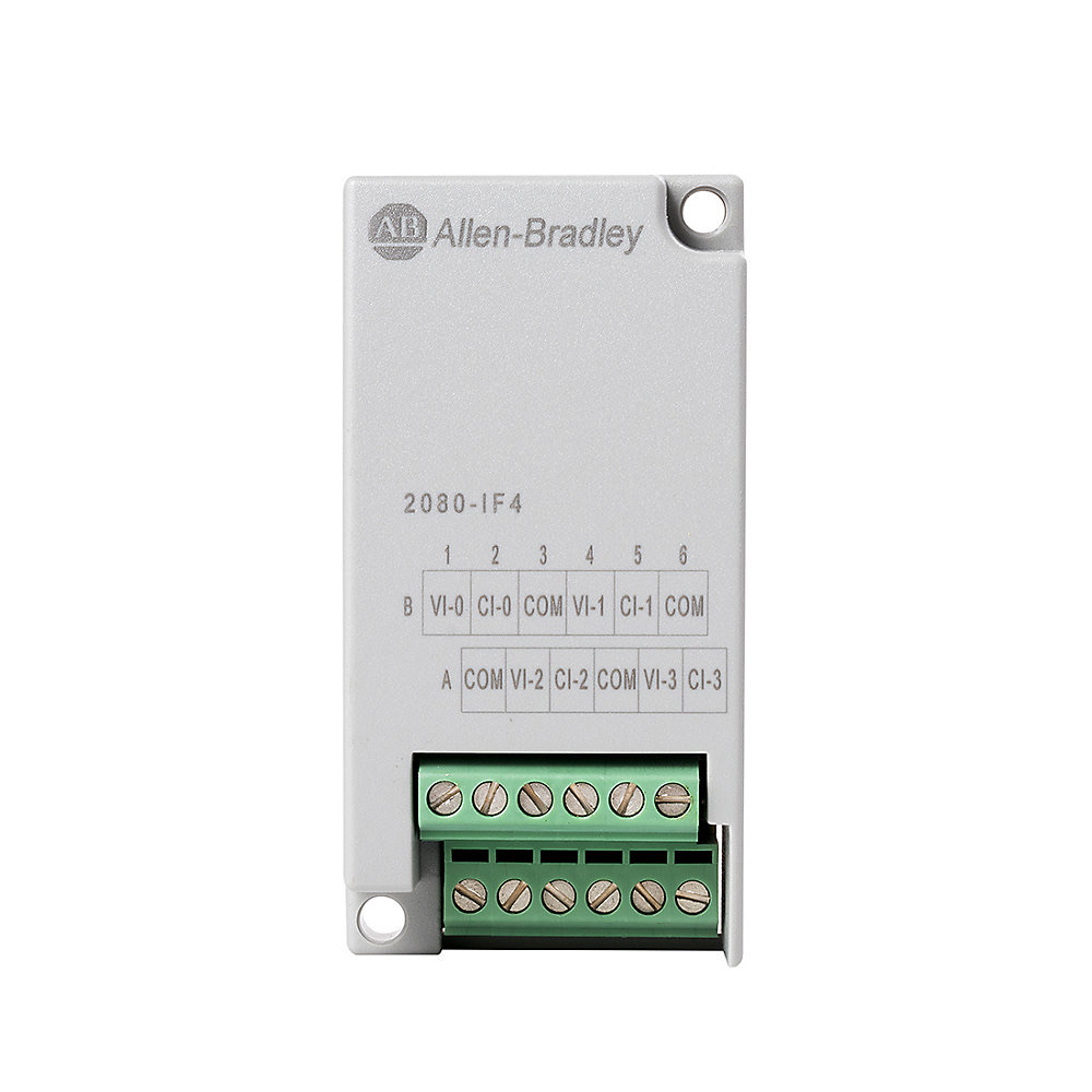 Allen-Bradley Micro800 4 Point Analog Input Plug-In 2080-IF4 2080-IF4