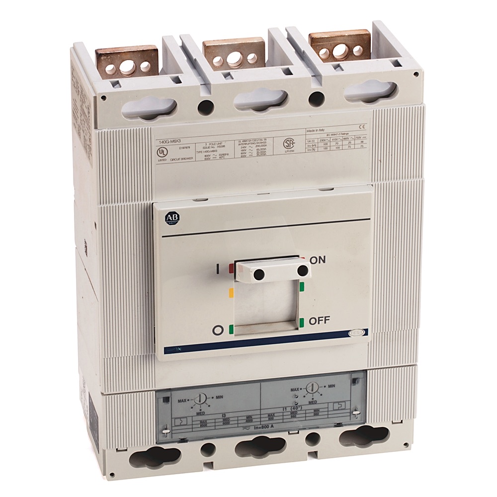 Allen-Bradley 140G 800A M Frame Molded Case Ckt-Bkr 140G-M6F3-D80 140G-M6F3-D80