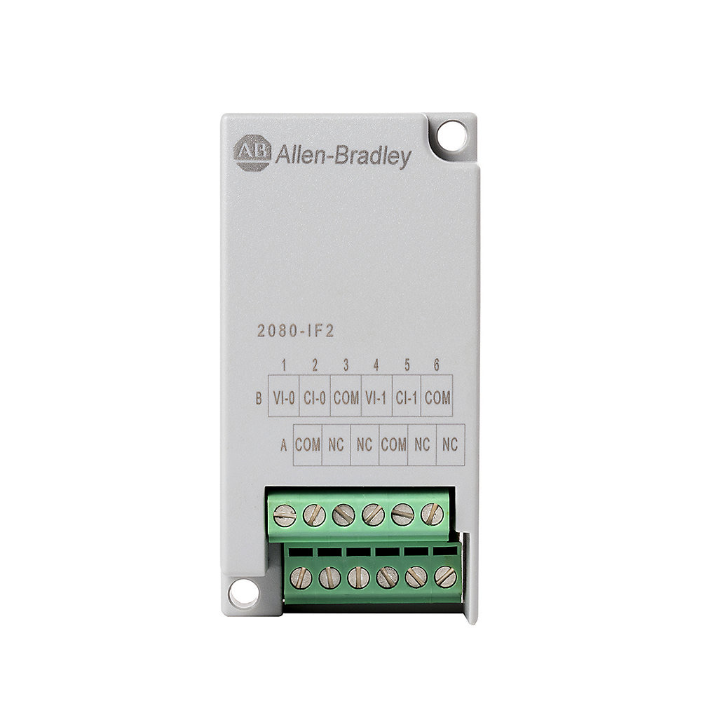 Allen-Bradley Micro800 2 Point Analog Input Plug-In 2080-IF2 2080-IF2