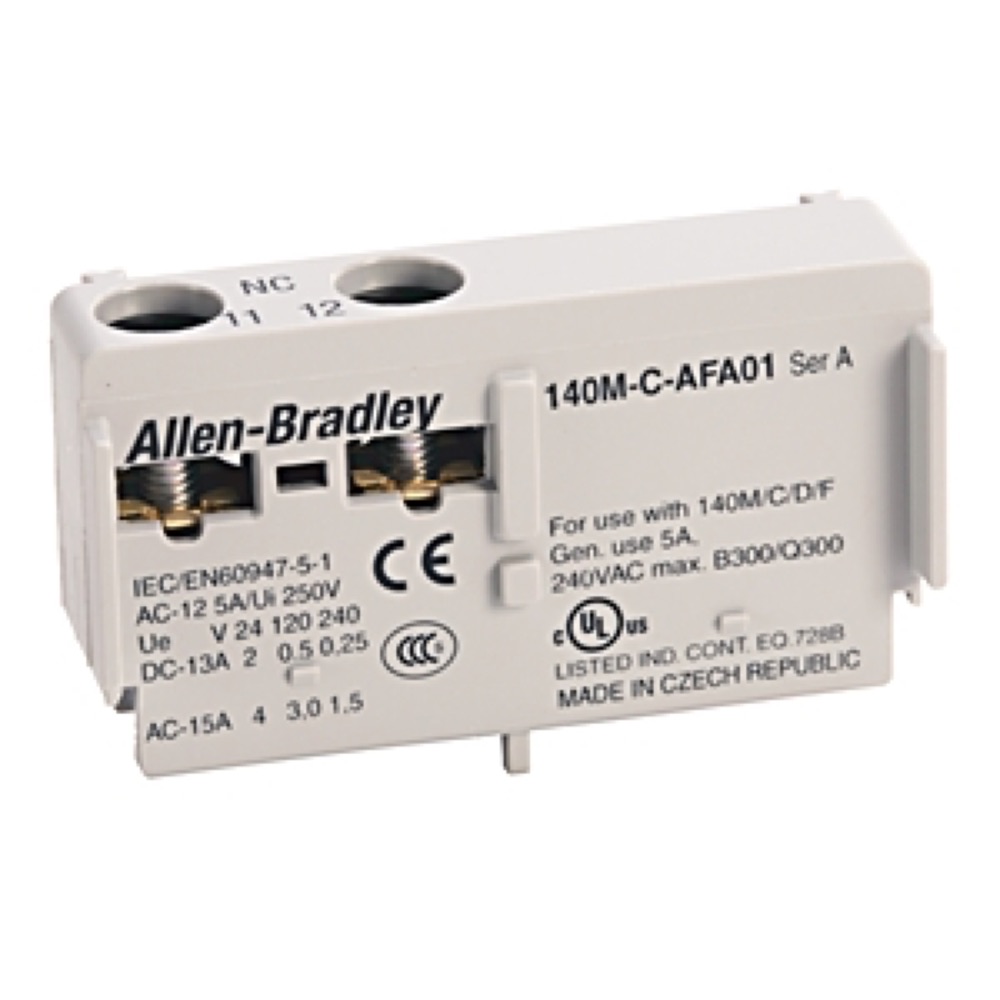 Allen-Bradley 2 NO Contacts Auxiliary Contact 140M-C-AFA20-X50 140M-C-AFA20-X50