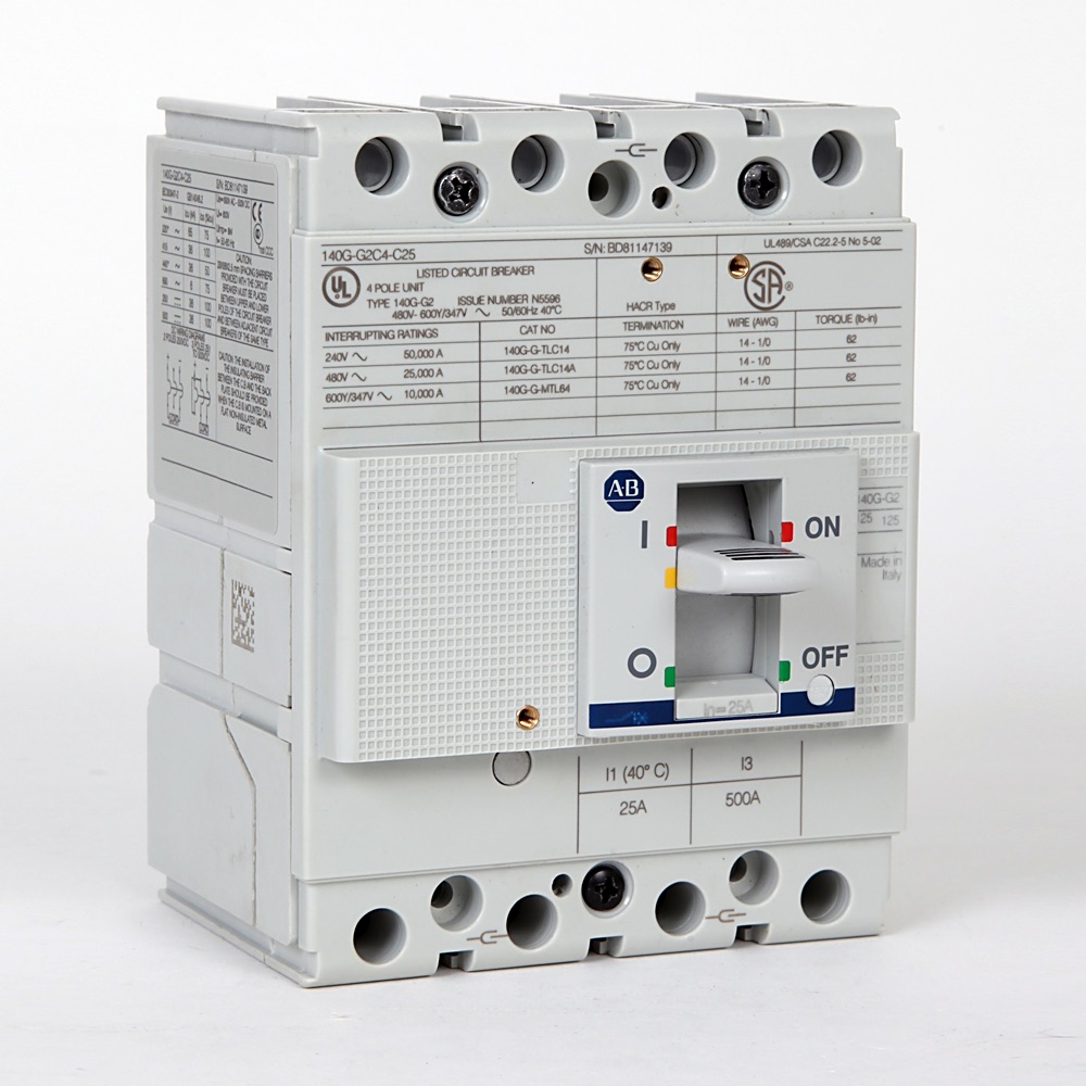 Allen-Bradley 140G 125A Frame Molded Case Ckt-Bkr 140G-G2C4-C90 140G-G2C4-C90