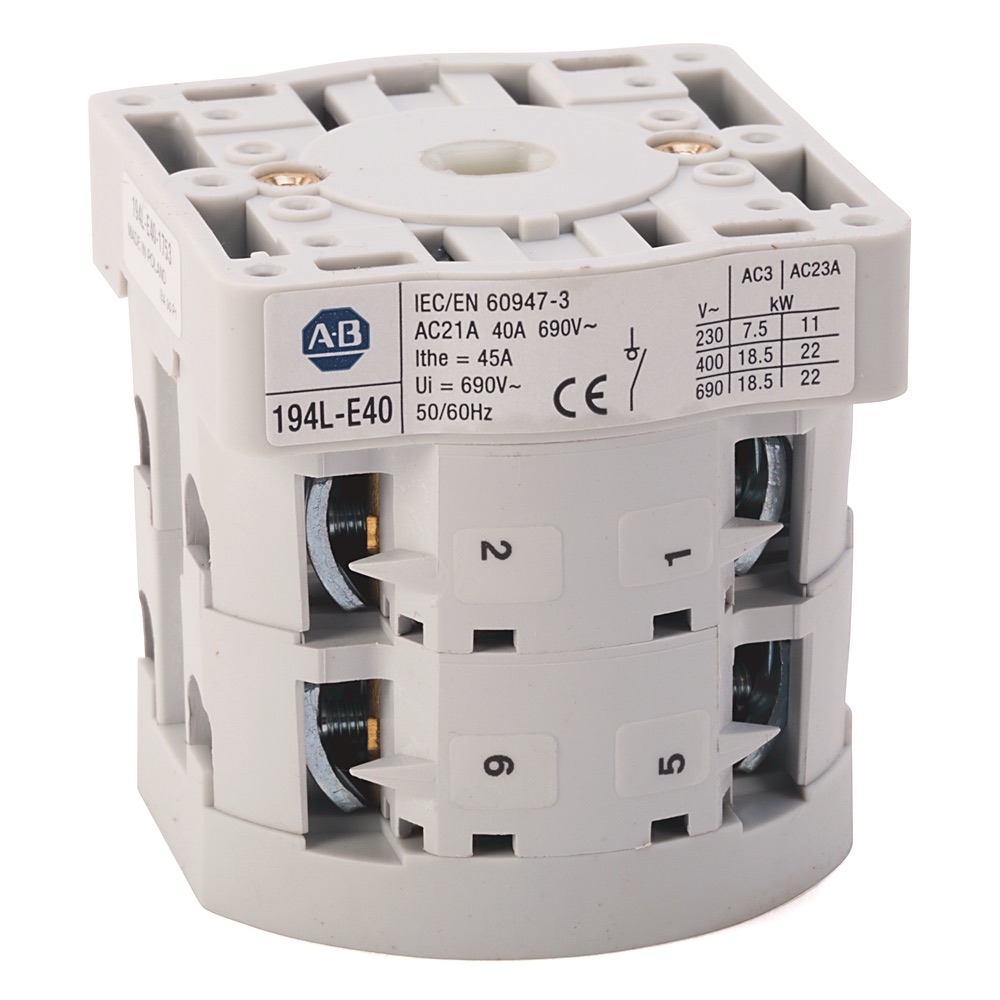 Allen-Bradley 40 A 194L Load Switch 194L-E40-3254 194L-E40-3254