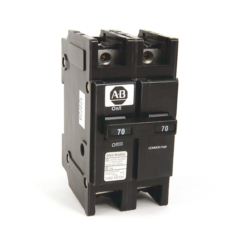 Allen-Bradley Cb, 1 In, 10 Ka Aic, 2 Pole, 90 Amp 1492-MCBA290 1492-MCBA290
