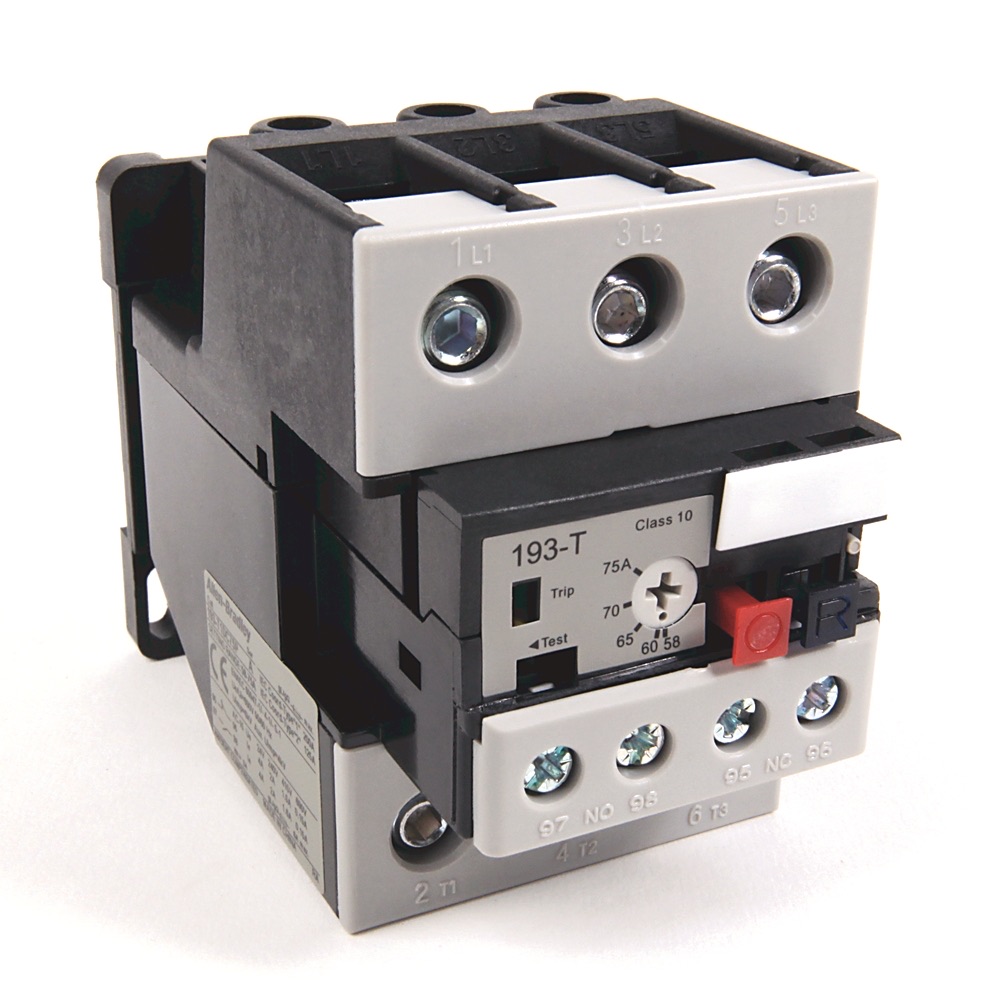 Allen-Bradley 58-75 A IEC Bimetallic Overload Relay 193-T1DC75 193-T1DC75