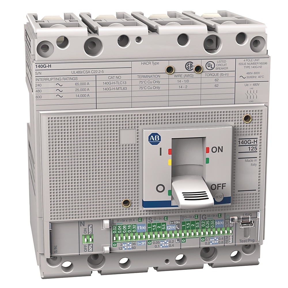 Allen-Bradley 140G 160A Frame Molded Case Ckt-Bkr 140G-H3I4-D16 140G-H3I4-D16