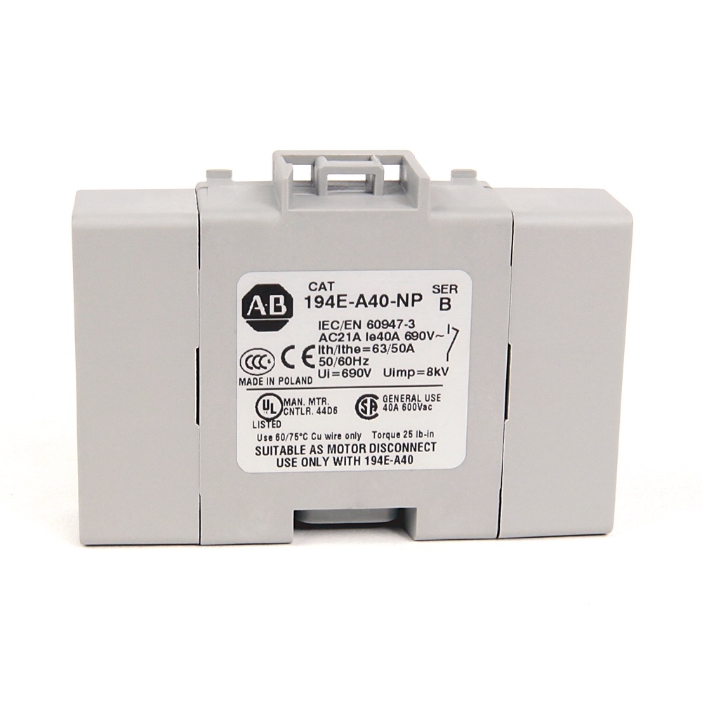Allen-Bradley 40 A 194E Load switch 194E-A40-3753 194E-A40-3753