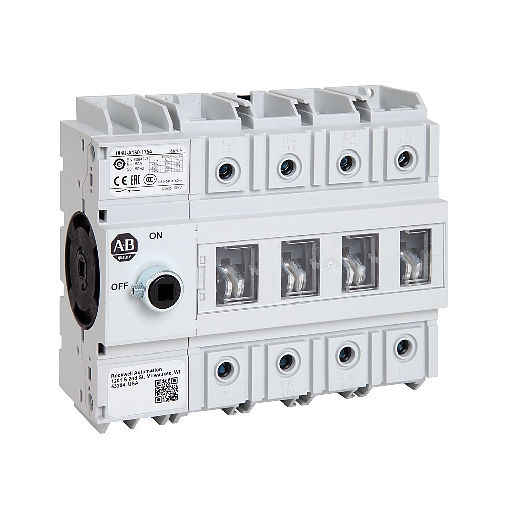Allen-Bradley 194U 160A Base /DIN Mount Disconnect 194U-A160-1753 194U-A160-1753
