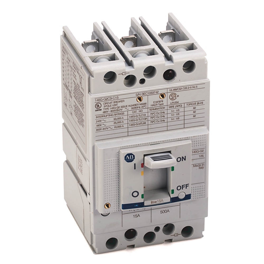 Allen-Bradley 140G 160A Frame Molded Case Ckt-Bkr 140G-G2E4-D16 140G-G2E4-D16