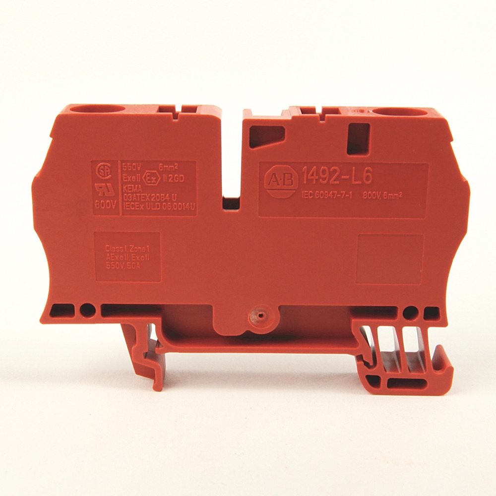 Allen-Bradley IEC Term Blck 8.1x65x38mm Spr Clp 1492-L6-RE 1492-L6-RE