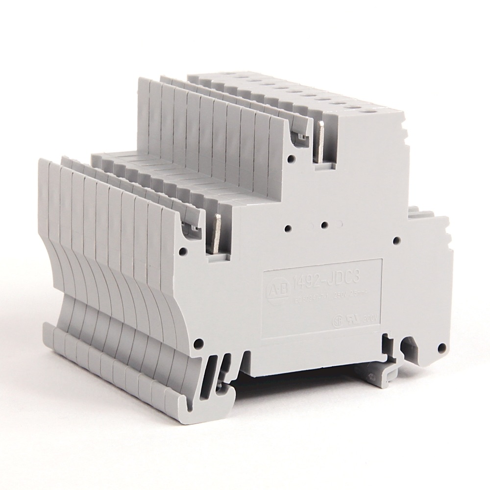 Allen-Bradley IEC 2-Ckt Plug-In Comb Conn Blk  2.5mm 1492-JDC3 1492-JDC3
