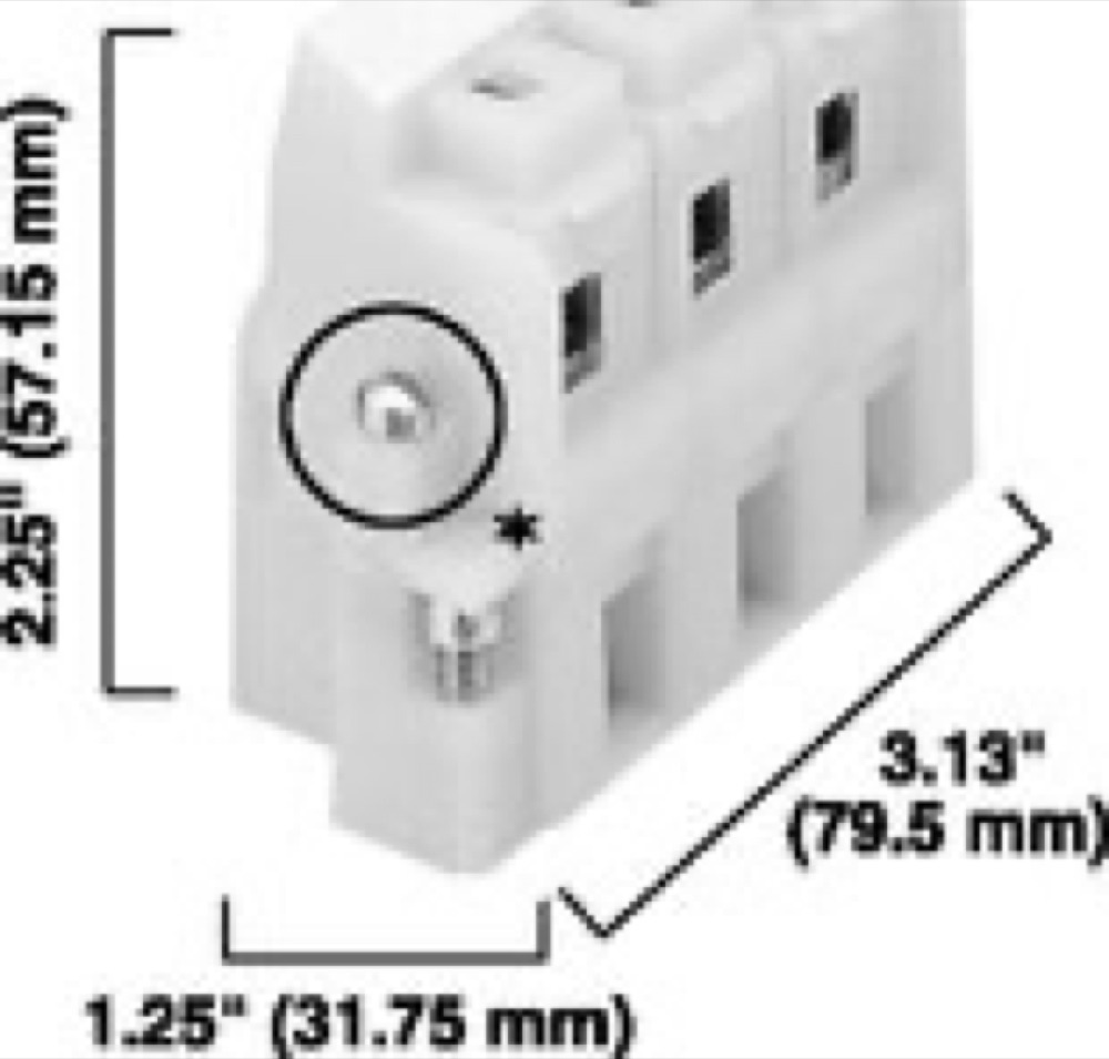 Allen-Bradley NEMA 3 Pole Pull-Apart Terminal Block 1492-ED103 1492-ED103
