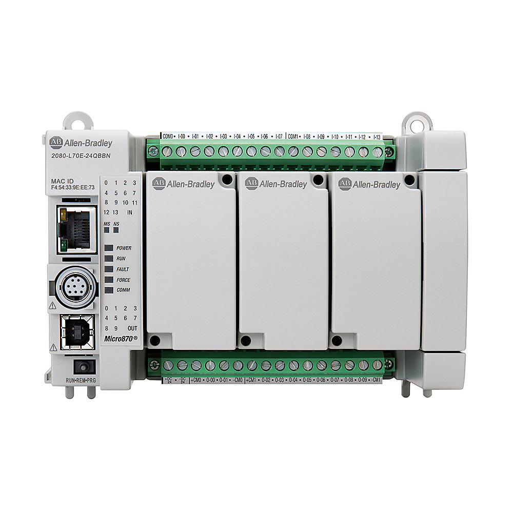 Allen-Bradley Micro870 24 I/O ENet/IP Controller DNP3 2080-L70E-24QBBN 2080-L70E-24QBBN