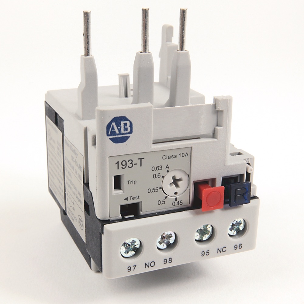 Allen-Bradley 0.45-.63 A IEC Bimetallic Overload Relay 193-T1AA63 193-T1AA63