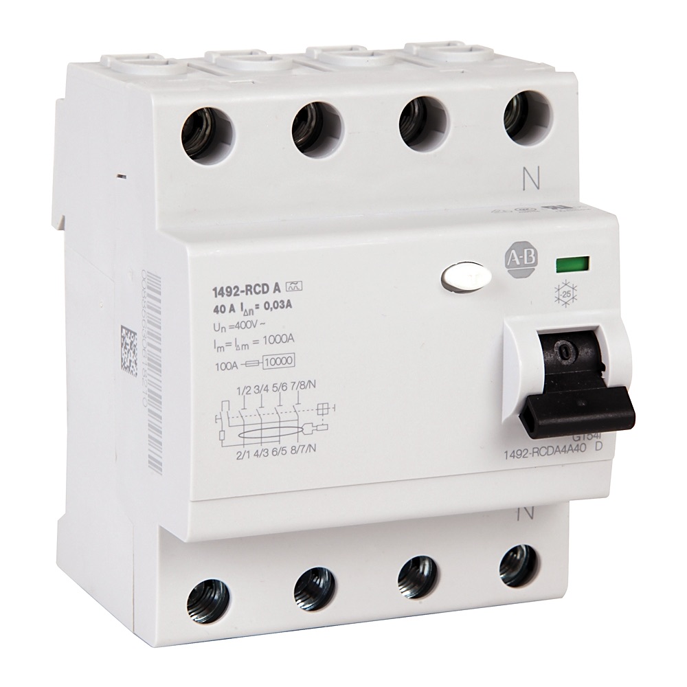 Allen-Bradley Residual Current Device 40 A 1492-RCDA4D40 1492-RCDA4D40