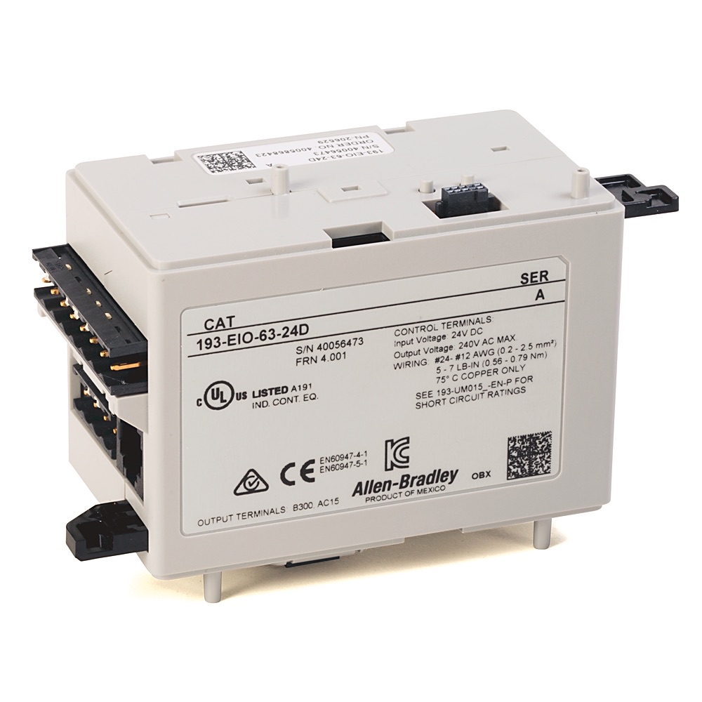 Allen-Bradley E300/E200 24V DC Control Module 193-EIO-63-24D 193-EIO-63-24D