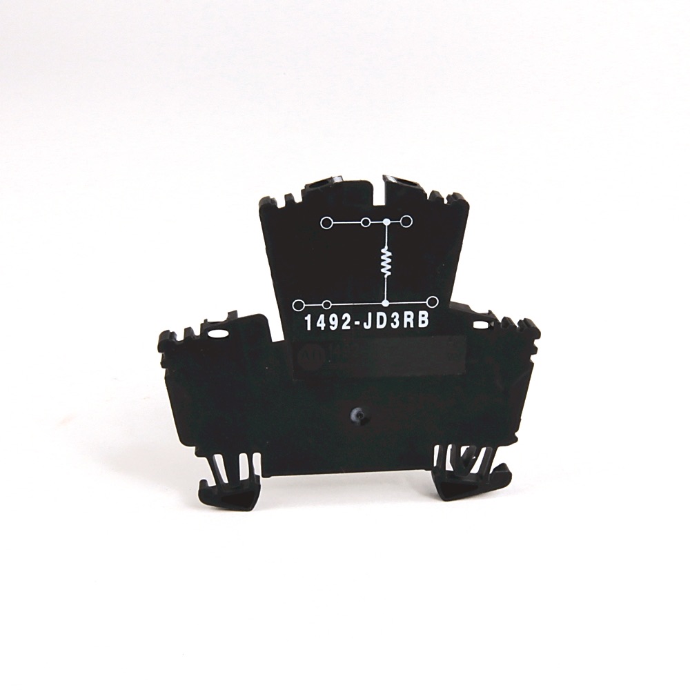Allen-Bradley IEC 2-Ckt Feed-Through Blk Resistor 4mm 1492-JD3RB103 1492-JD3RB103