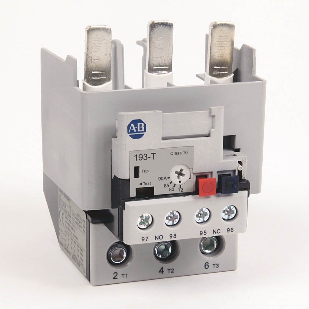Allen-Bradley 72-90 A IEC Bimetallic Overload Relay 193-T1DC90 193-T1DC90