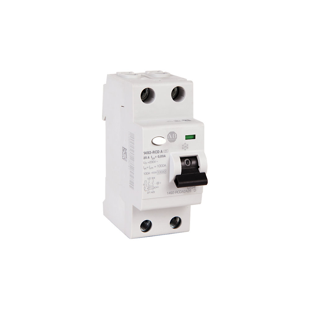 Allen-Bradley Residual Current Device 25A,2P, 110/220V 1492-RCDA2A25-US 1492-RCDA2A25-US