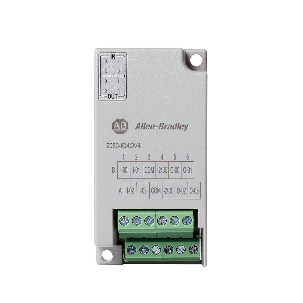 Allen-Bradley Micro800 8 Point Digital Combo (Sink) 2080-IQ4OV4 2080-IQ4OV4