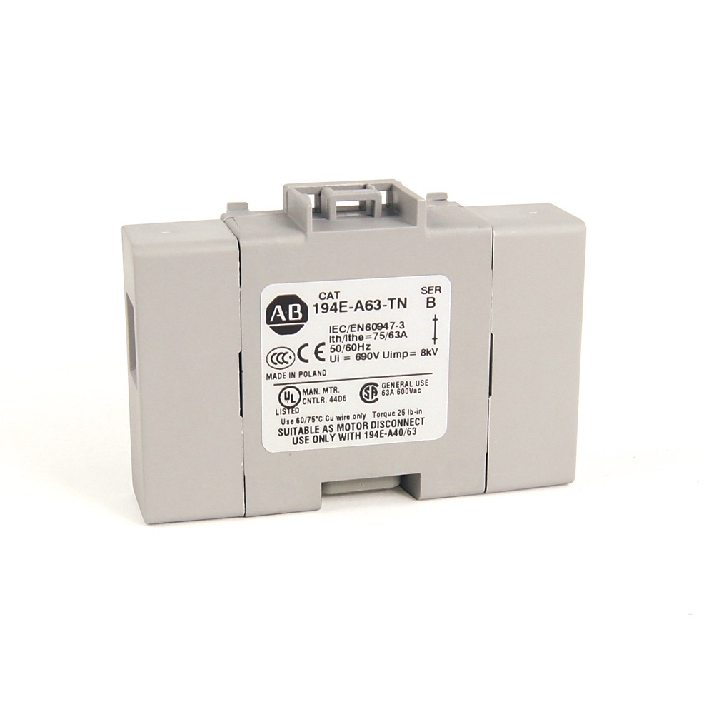 Allen-Bradley 194E Neutral Terminal 194E-A63-TN 194E-A63-TN