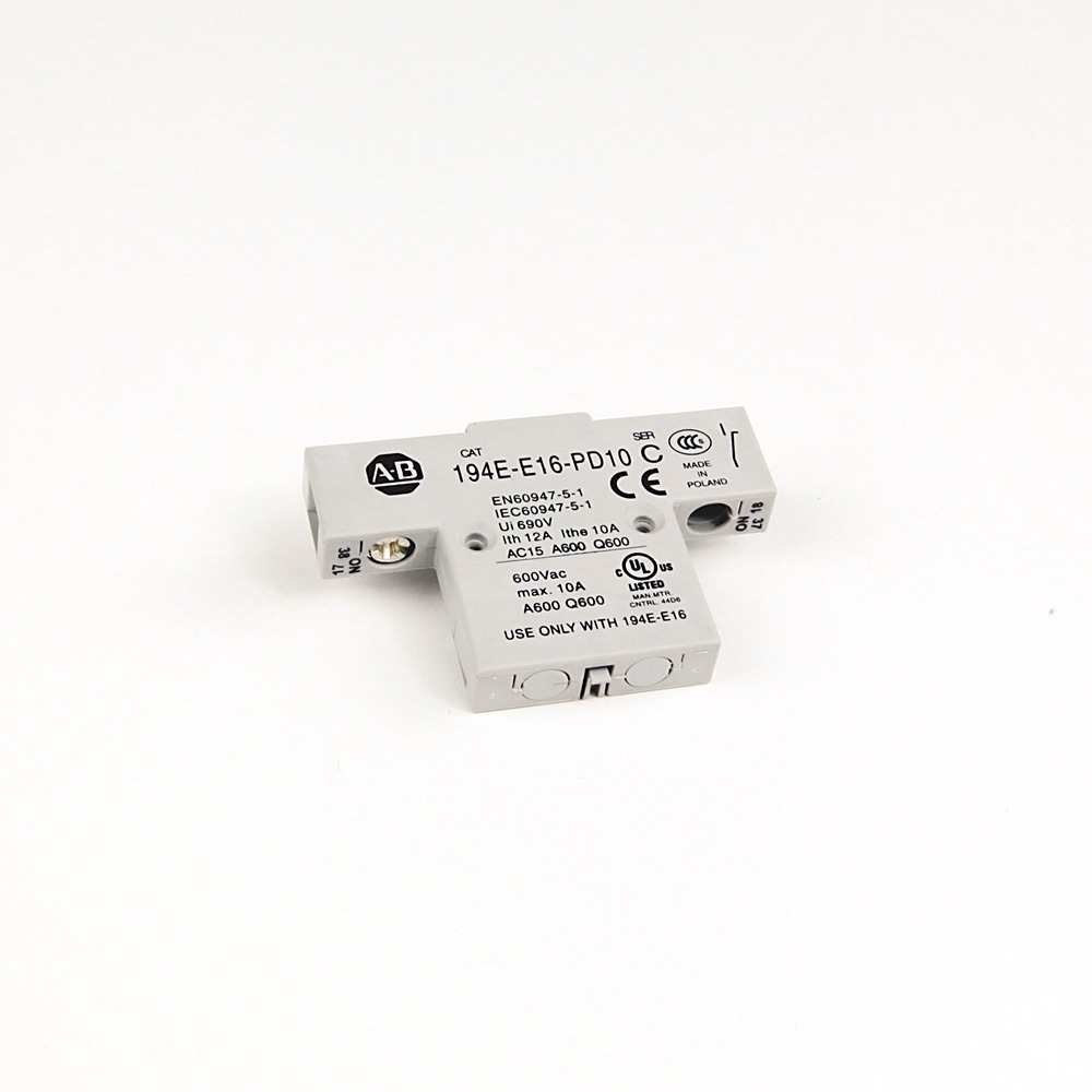 Allen-Bradley 194E 1 NO-EB Auxiliary Contact Block 194E-E16-PD10 194E-E16-PD10