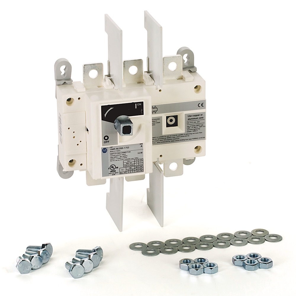 Allen-Bradley Disconnect non-fused NEMA 3 poles 200A 194R-NU200-1753 194R-NU200-1753