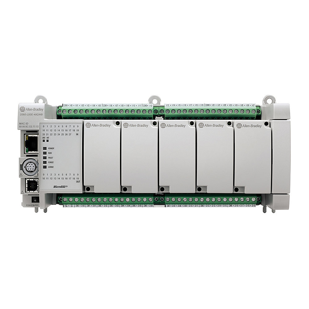 Allen-Bradley Micro850 48 I/O ENet/IP Controller 2080-L50E-48QWB 2080-L50E-48QWB