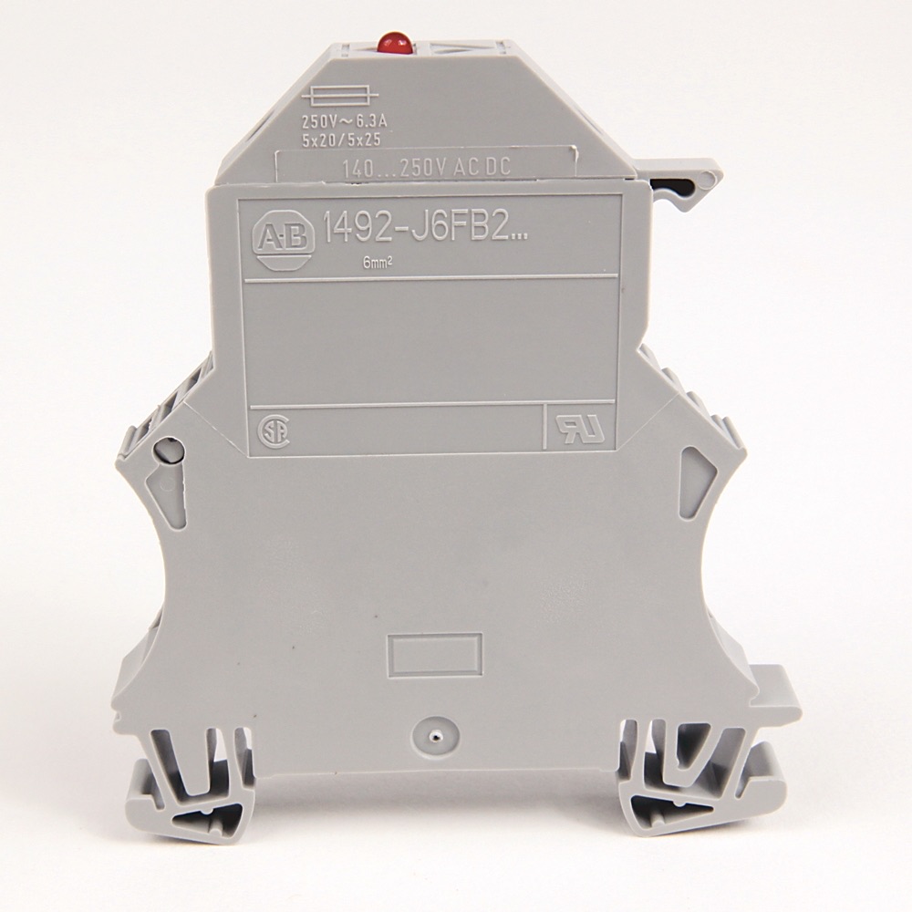 Allen-Bradley Fuse Terminal Block with LED 1492-J6FB2250 1492-J6FB2250