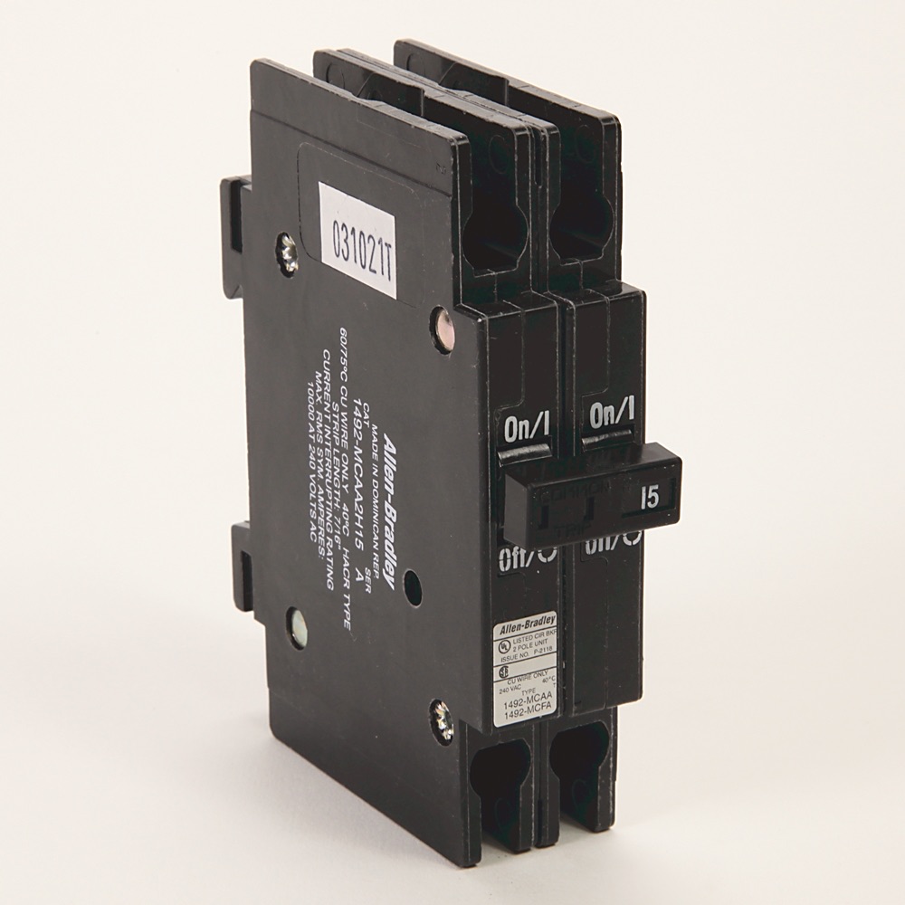 Allen-Bradley 15 A Ul489 Miniature Circuit Breaker 1492-MCAA2H15 1492-MCAA2H15